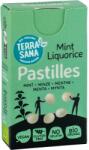 Terrasana Bomboane din lemn dulce, Liqourice si menta, fara gluten bio 25g