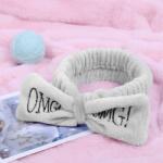  Kozmetikai Hajpánt Omg! Rugalmas Plüss Világosszürke (X54)