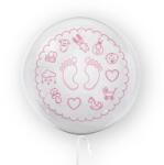 Tuban Léggömb Tuban Láb 45 cm fehér-rózsaszín