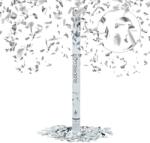 Relaxdays Confetti 80 cm Argintiu (10021864)