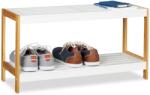 Relaxdays Suport pentru pantofi Relaxdays, alb-natur (10033190) Pantofar