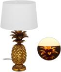 Relaxdays Lampă de masă Relaxdays ananas auriu (10044563)