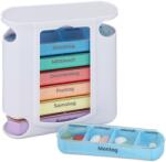 Relaxdays Cutie de pastile Relaxdays 7 zile cu 4 compartimente (10040861)
