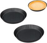 Relaxdays Formă pentru tartă cu fructe Relaxdays, diverse dimensiuni, set de 3 (10053237)