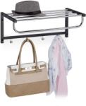 Relaxdays Cuier de haine de perete Relaxdays cu raft (10049613)