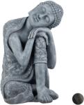 Relaxdays Figurină Buddha Relaxdays cu cap înclinat, 60 cm (10037487)