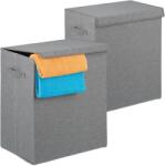 Relaxdays Coș de rufe Relaxdays, set de 2 piese, 61 litri (10054501)