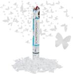 Relaxdays Confetti de petrecere 40 cm Fluture Alb (10037679)