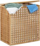 Relaxdays Coș de rufe Relaxdays din bambus cu 2 compartimente (10022548)