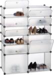 Relaxdays Suport pentru pantofi din plastic Relaxdays cu 12 compartimente (10037268) Pantofar
