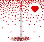 Relaxdays Confetti de petrecere 80 cm Inimioare rosii (10021884)