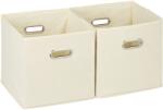 Relaxdays Cutie de depozitare pentru materiale textile Relaxdays, set de 2 (10044764)