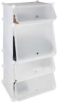 Relaxdays Suport pentru pantofi din plastic Relaxdays cu 4 compartimente (10032925) Pantofar