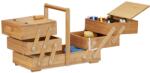 Relaxdays Cutie de cusut Relaxdays din bambus XXL cu multe compartimente (10023339)