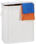 Relaxdays Coș de rufe Relaxdays din bambus cu 2 compartimente (10038272)