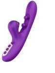 Passion Labs Vibrator Iepuras Royal Vibe, 10 Moduri Vibratii, 10 Moduri Stimulatoare Punctul G, Silicon, USB, Mov, 24.2 cm, Passion Labs Vibrator
