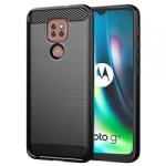 Techsuit Husa pentru Motorola Moto E7 Plus / G9 Play, Techsuit, Carbon, Neagra (hs/346424)