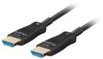 Lanberg Cablu HDMI M/M v2.1 30 m optic negru AOC (HD-30M2.1-OFC-CABLAN)