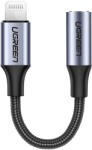 UGREEN Mini jack 3, 5 mm Ugreen - cablu adaptor Lightning MFI (Made For iPhone) 10 cm negru (US211 30756)