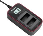 KingMa Двойно LCD USB Зарядно за LP-E12 Батерии Canon EOS M50 M200 100D Зарядно за батерии