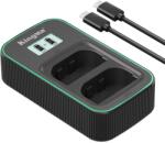 KingMa Двойно зарядно PD3.0 LCD LP-E6 USB Fast Charger за Canon Зарядно за батерии