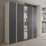 haaus Dressing Malmo V5, Stejar Alb/Antracit, L 204 cm (923839)