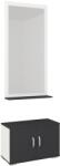 haaus Pantofar cu Oglinda Como, Antracit/Alb, L 66 cm (914790)
