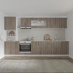 haaus Set Bucatarie Karo V33, Stejar Sonoma Inchis/Alb, Blat Thermo 28 mm, L 340 cm (919856)