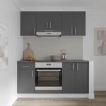 haaus Set Bucatarie Karo V6, Antracit/Alb, Blat Thermo 28 mm, L 160 cm (919948)