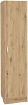 haaus Dulap Remi, O Usa, cu polite, Stejar Artisan, 40 x 51 x 170 cm (922665)