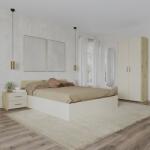 haaus Set dormitor Malmo V1, Pat 200 x 160 cm, Stejar Artisan/Argila (923624)