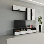 haaus Living Kos V10, Negru/Alb Lucios, MDF, L 190 cm (921828)