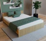 haaus Pat Remi, 200 x 160 cm, saltea spuma inclusa, Stejar Sonoma (920661)