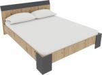 haaus Pat Pedro, 200 x 160 cm, saltea spuma inclusa, Stejar Artisan/Antracit (925093)
