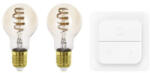 EGLO , 110315 , LEDE27 , fé nyforrá s , 2200 K 6500 K , E27 , 2X4, 9W , Dimmelhető , borostyá n