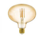 EGLO LED lámpa , égő , izzószálas hatás , filament , R140 , E27 , 4.5W , dimmelhető , meleg fehér , borostyán , EGLO , 110116
