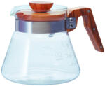 HARIO V60 Ulcior de servire din sticlă 600ml Lemn de măslin