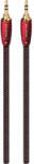 AudioQuest Cablu audio Audioquest Golden Gate, Jack 3.5 mm Male - Jack 3.5 mm Male, 1.5m, negru-rosu (GOLDG01.5M)