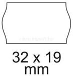  Árazószalag 32x19mm, stancolt 10 tekercs/csomag, fehér (ARAZ3219STA) (ARAZ3219STA)