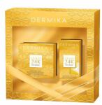 DERMIKA Krém/szérum készlet érett bőrre, Dermika, Luxury Gold, Gold/White