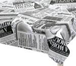 BellaTEX EMA 566 100 × 100 cm, újság design, fekete-fehér (12082)