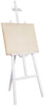 Criando Sevalet pictura, 175 cm, lemn de pin, inaltime reglabila, culoare alba (CRDSEV2_175ALB) Sevalet