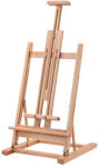 Criando Sevalet din lemn de fag pentru masa, pliabil, reglabil, inaltime 87-178 cm, panze de pana la 120 cm, profesional, culoare natur, (W07A_NATUR) Sevalet