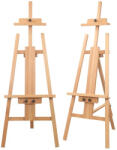 Criando Sevalet pictura profesional din lemn de fag, inaltime reglabila 154-215 cm, pentru panze mari de pana la 175 cm, culoare natur, (W04C_NATUR) Sevalet