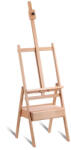 Criando Sevalet profesional din lemn de fag, inaltime ajustabila 150-190 cm, varianta cu cutie de depozitare, culoare natur, HJ-1B (HJ1B_M1) Sevalet