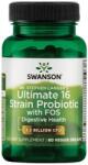 Swanson Ultimate 16 Strain Probiotic with FOS, 60 capsule, Swanson