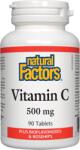 Natural Factors Vitamin C, 500 mg, 90 tablete, Natural Factors