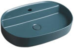 SAPHO INFINITY OVAL kerámiamosdó. 60x40cm. benzin zöld