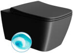 SAPHO GSI NUBES SWIRLFLUSH fali WC. 35x55cm. dual-matt fekete
