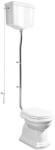 SAPHO KERASAN RETRO álló WC. hátsó kifolyású. tartállyal. öblítőmechanikával. ülőke nélkül. fehér/króm
